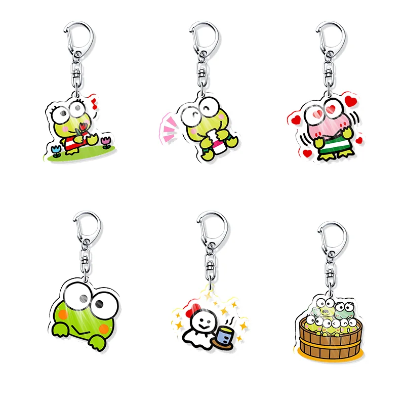 Breloczek akrylowy Kerokero Keroppi, biżuteria, produkty związane z kampusem, kreatywność kulturalna…
