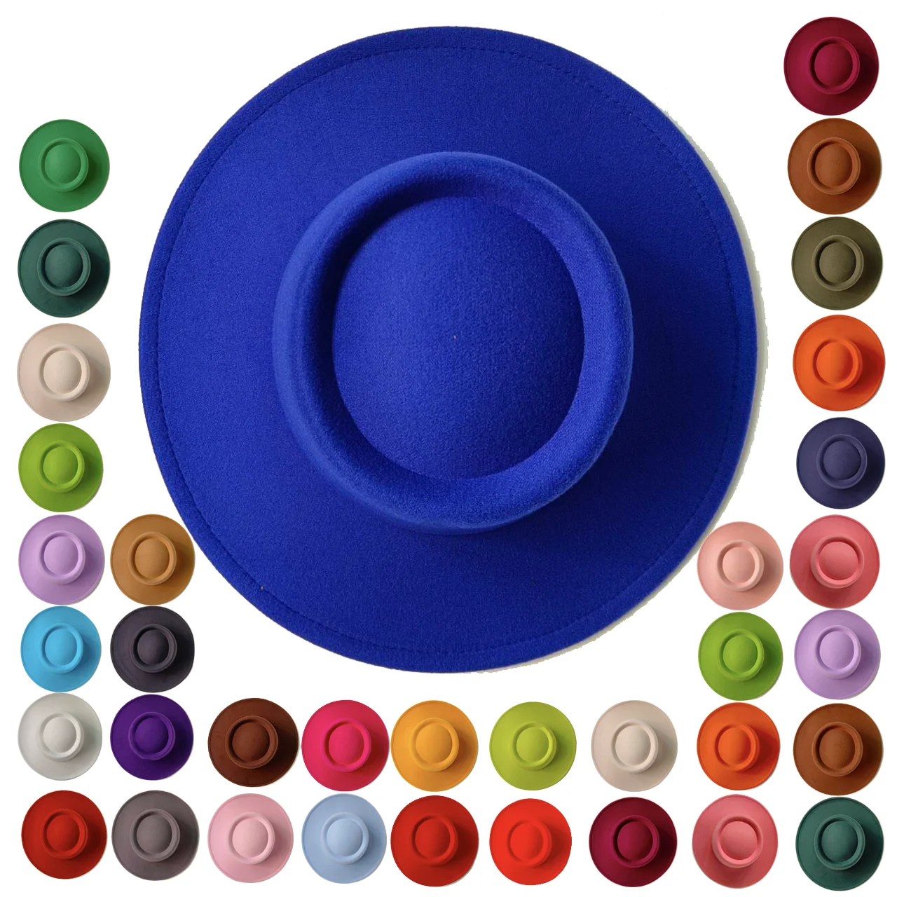 Brytyjski styl 8CM Fedora z szerokim rondem kapelusz damski moda jesień/zima wieprzowina kapelusz kapelusz… Brytyjski styl 8CM Fedora z szerokim rondem kapelusz damski moda jesień/zima wieprzowina kapelusz kapelusz…