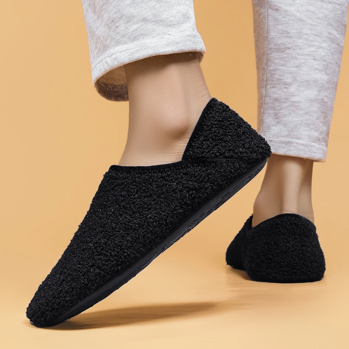 Buty domowe do użytku domowego, kapcie męskie, buty na co dzień z miękką podeszwą, antypoślizgowe, lekkie…