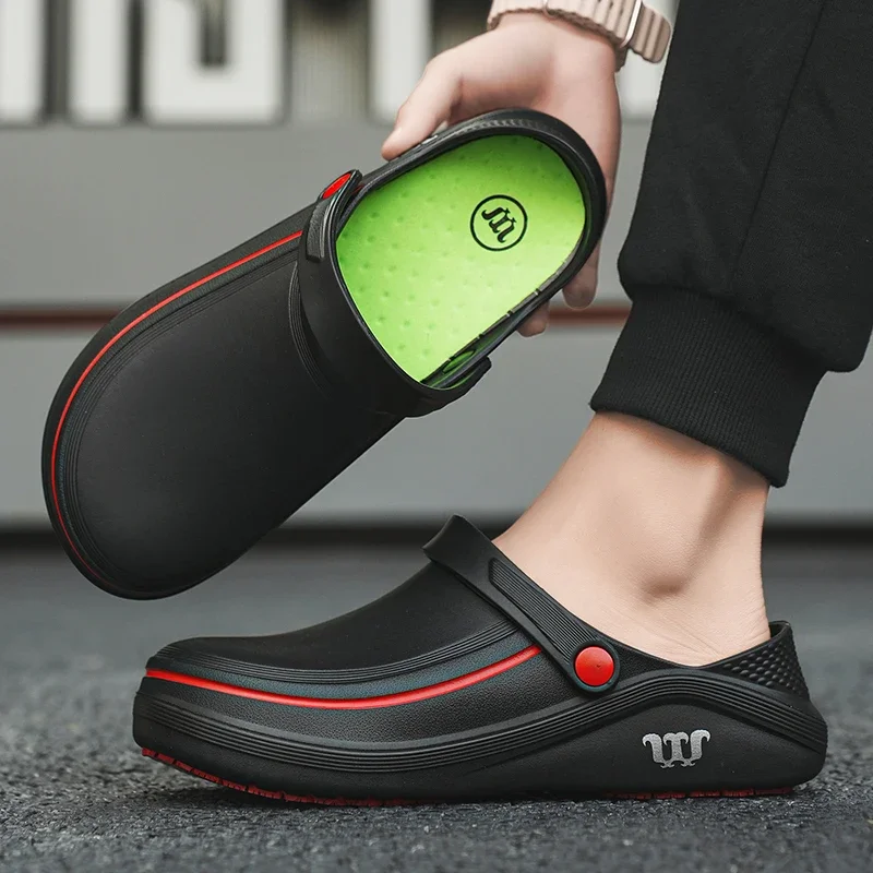 Buty kucharskie EVA Lekkie buty robocze Antypoślizgowe buty robocze na zewnątrz Wodoodporne wygodne buty do…