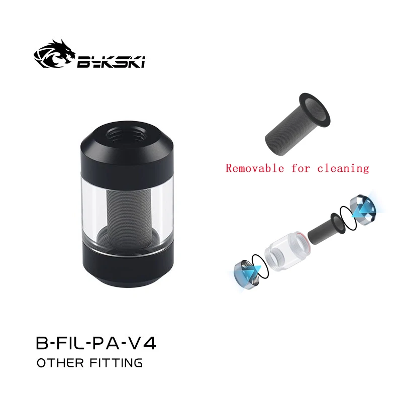Bykski Podwójny G1/4 Metal + Akrylowy Filtr do systemu wody, dedykowane podwójne filtry metalowe o spiralnym… Bykski Podwójny G1/4 Metal + Akrylowy Filtr do systemu wody, dedykowane podwójne filtry metalowe o spiralnym…