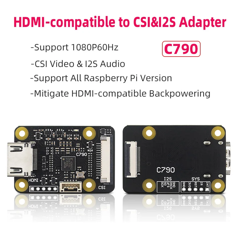 C790 1080P 60Hz HDMI kompatybilny z CSI-2 Adapter & I2S BliKVM Board Support Audio dla Raspberry Pi 5 4B 3B+… C790 1080P 60Hz HDMI kompatybilny z CSI-2 Adapter & I2S BliKVM Board Support Audio dla Raspberry Pi 5 4B 3B+…