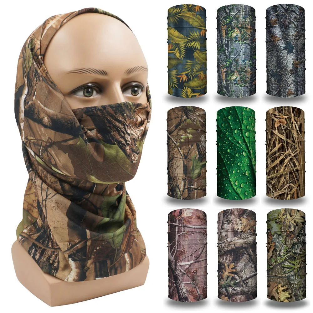 Camo polowanie taktyczne magiczna chustka kamuflaż ocieplacz na szyję maska ​​rurowa osłona twarzy szaliki…