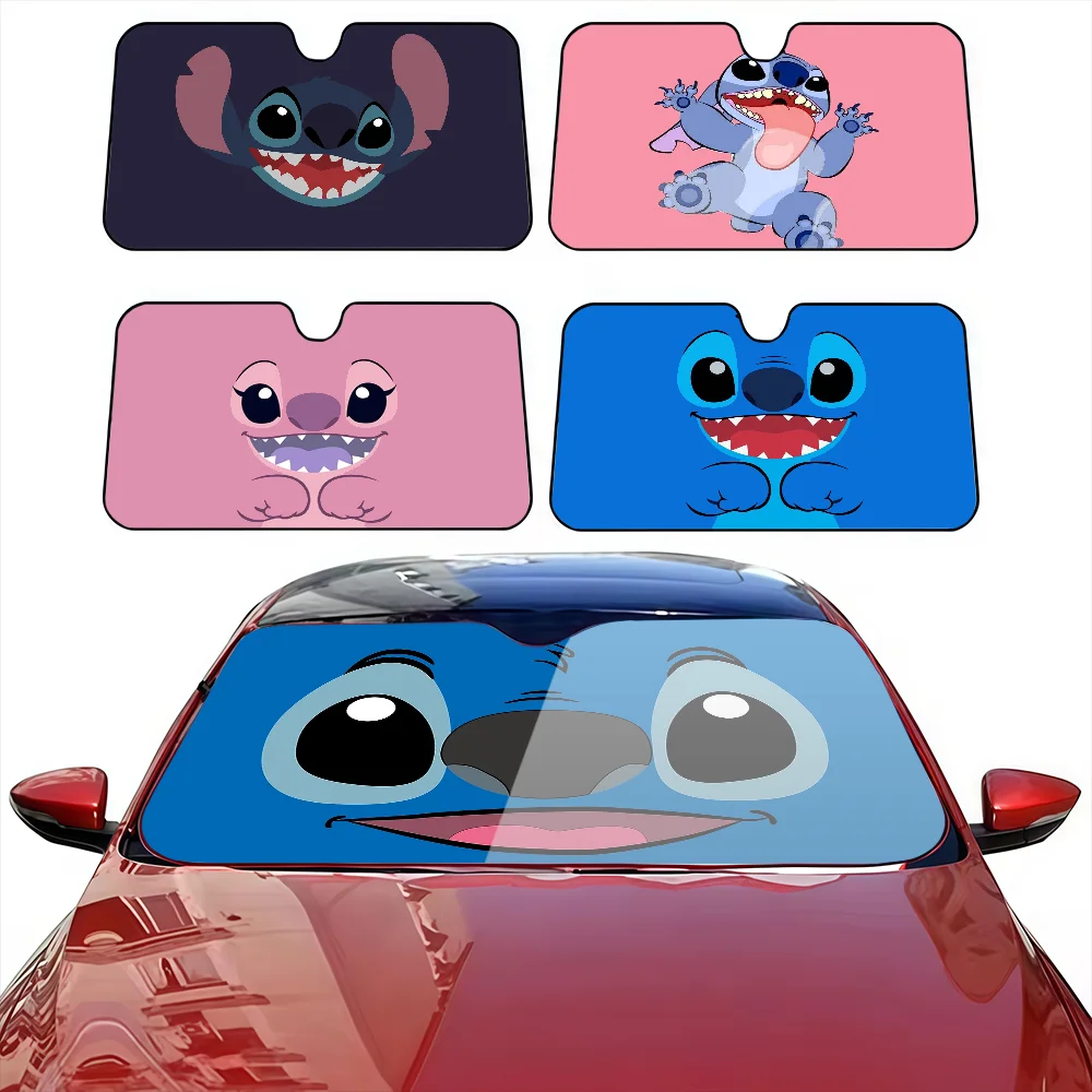 Cartoon S-stitchS śliczne śmieszne osłona przeciwsłoneczna do samochodu przednia szyba anty-uv okno samochodu… Cartoon S-stitchS śliczne śmieszne osłona przeciwsłoneczna do samochodu przednia szyba anty-uv okno samochodu…