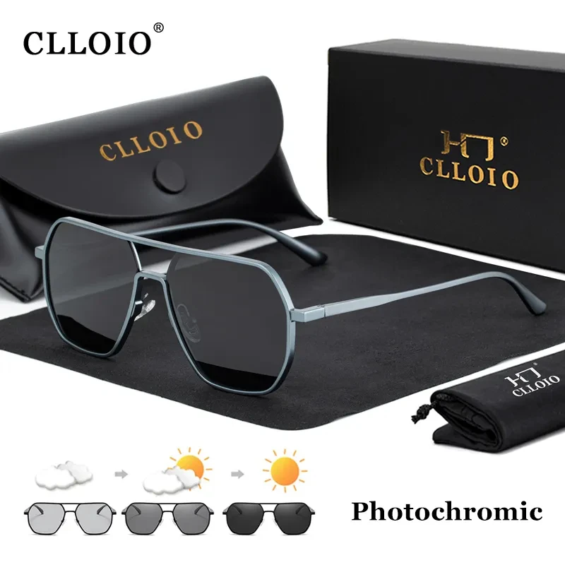 CLLOIO nowe mody aluminium fotochromowe okulary mężczyźni kobiety polaryzacyjne okulary przeciwsłoneczne… CLLOIO nowe mody aluminium fotochromowe okulary mężczyźni kobiety polaryzacyjne okulary przeciwsłoneczne…