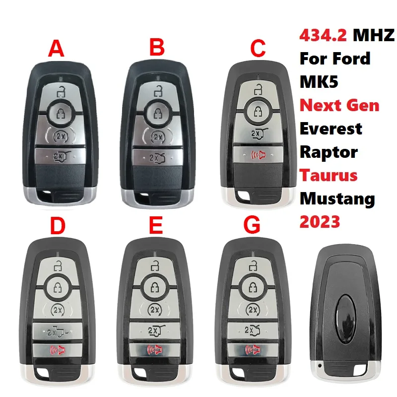 CN 018098 Inteligentny klucz Aftermarket 434,2 MHZ do Ford Next Gen Everest Raptor MK5 Taurus Mustang 2023… CN 018098 Inteligentny klucz Aftermarket 434,2 MHZ do Ford Next Gen Everest Raptor MK5 Taurus Mustang 2023…