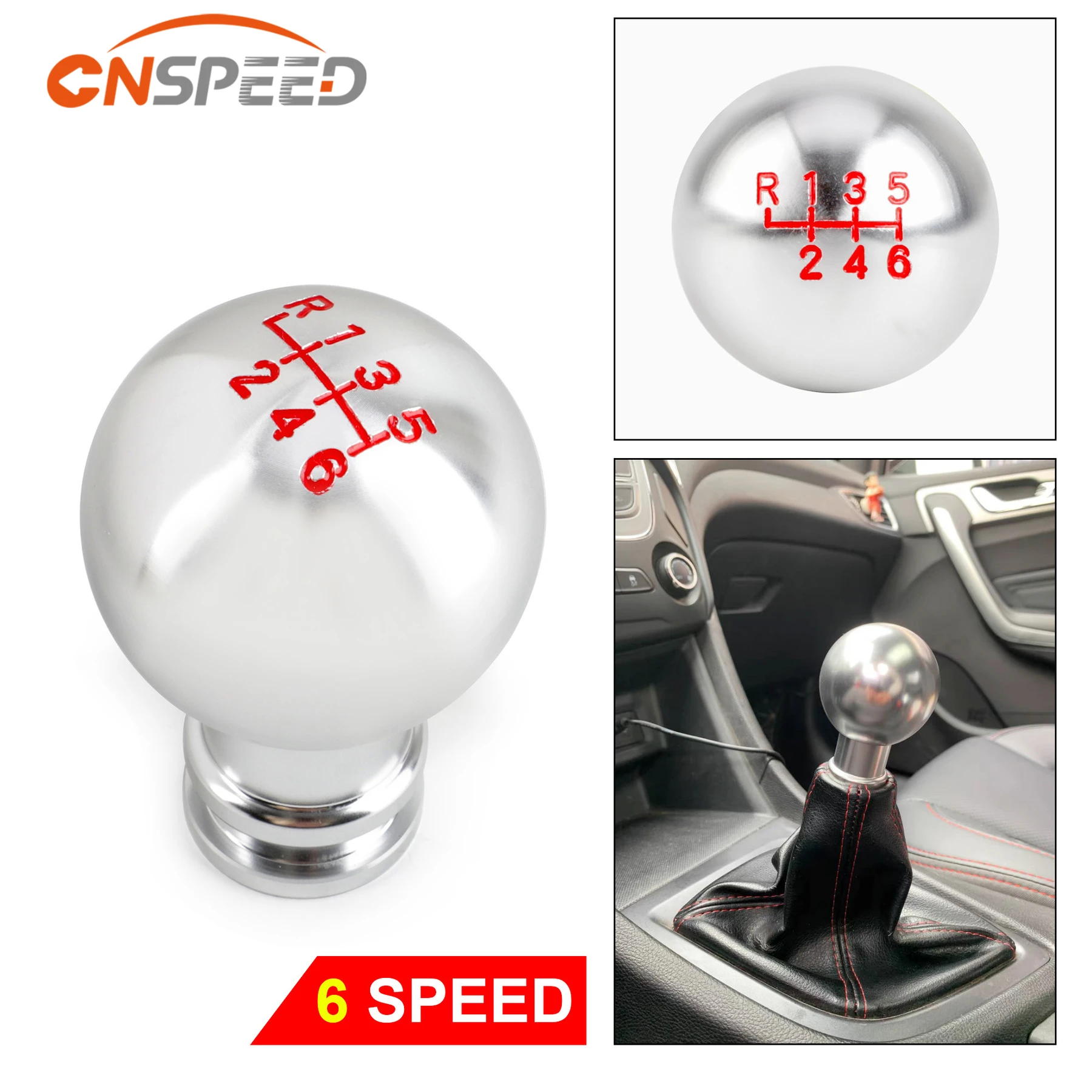 CNSPEED Gałka zmiany biegów 5/6/10 biegowa Aluminiowa Uniwersalna Samochodowa Manualna Automatyczna Dźwignia… CNSPEED Gałka zmiany biegów 5/6/10 biegowa Aluminiowa Uniwersalna Samochodowa Manualna Automatyczna Dźwignia…