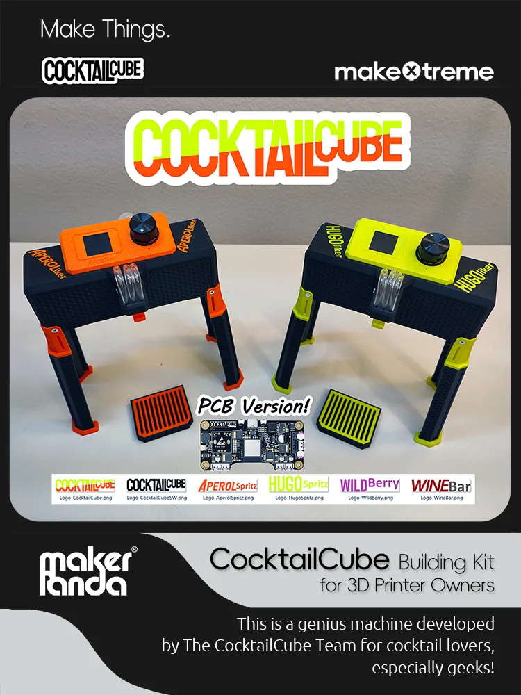 Cocktail Cube Kits DIY do budowania kostki koktajlowej z wstępnie zaprogramowanym płytą drukowaną (PCB)… Cocktail Cube Kits DIY do budowania kostki koktajlowej z wstępnie zaprogramowanym płytą drukowaną (PCB)…