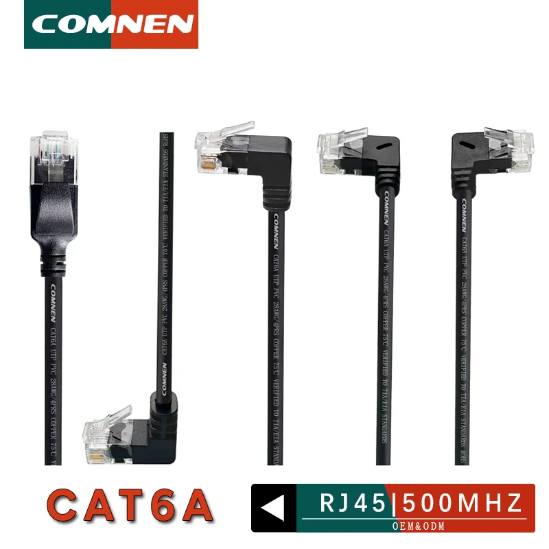 COMNEN Cat6a RJ45 Kąt 90 stopni Kabel Ethernet Slim Patch Cord FTP Lan Kabel UTP RJ 45 do panelu routera do… COMNEN Cat6a RJ45 Kąt 90 stopni Kabel Ethernet Slim Patch Cord FTP Lan Kabel UTP RJ 45 do panelu routera do…
