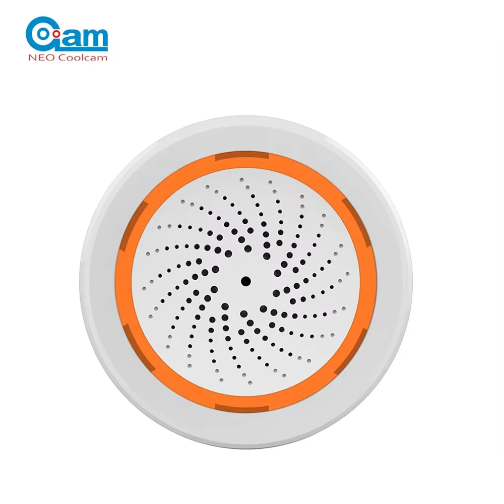 Coolcam Tuya Zigbee Inteligentna syrena alarmowa do bezpieczeństwa w domu z ostrzeżeniami stroboskopowymi…