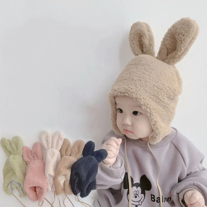 Cute Cartoon Bunny Ear Caps For Kids Winter Warm Hat Toddler Baby Kids Solid Color Kids Boy Girl Earflap Hats… Cute Cartoon Bunny Ear Caps For Kids Winter Warm Hat Toddler Baby Kids Solid Color Kids Boy Girl Earflap Hats…