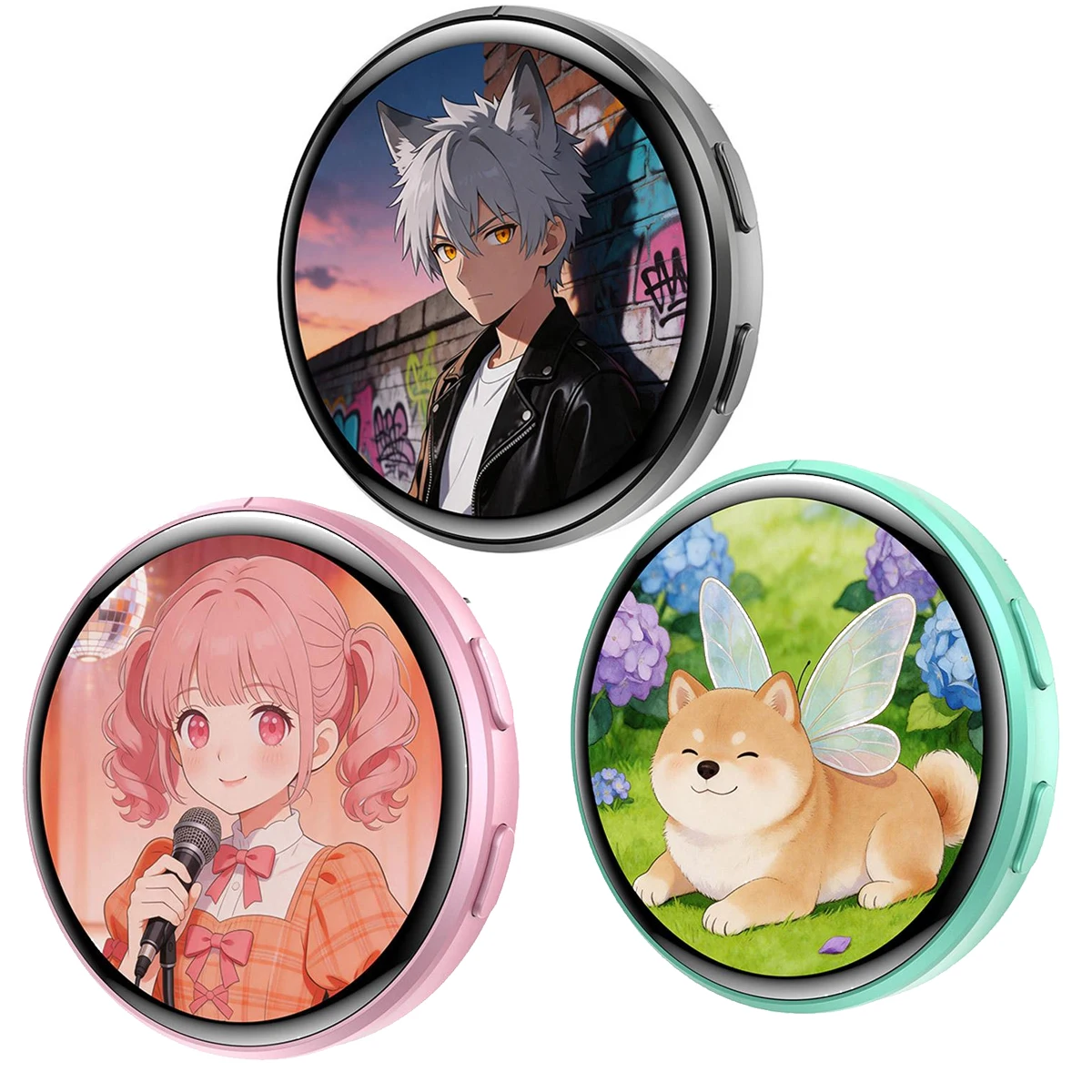 Cyfrowa przypinka anime, cyfrowa przypinka w stylu anime ze zdjęciem, wyświetlacz wideo, dotykowy ekran HD… Cyfrowa przypinka anime, cyfrowa przypinka w stylu anime ze zdjęciem, wyświetlacz wideo, dotykowy ekran HD…