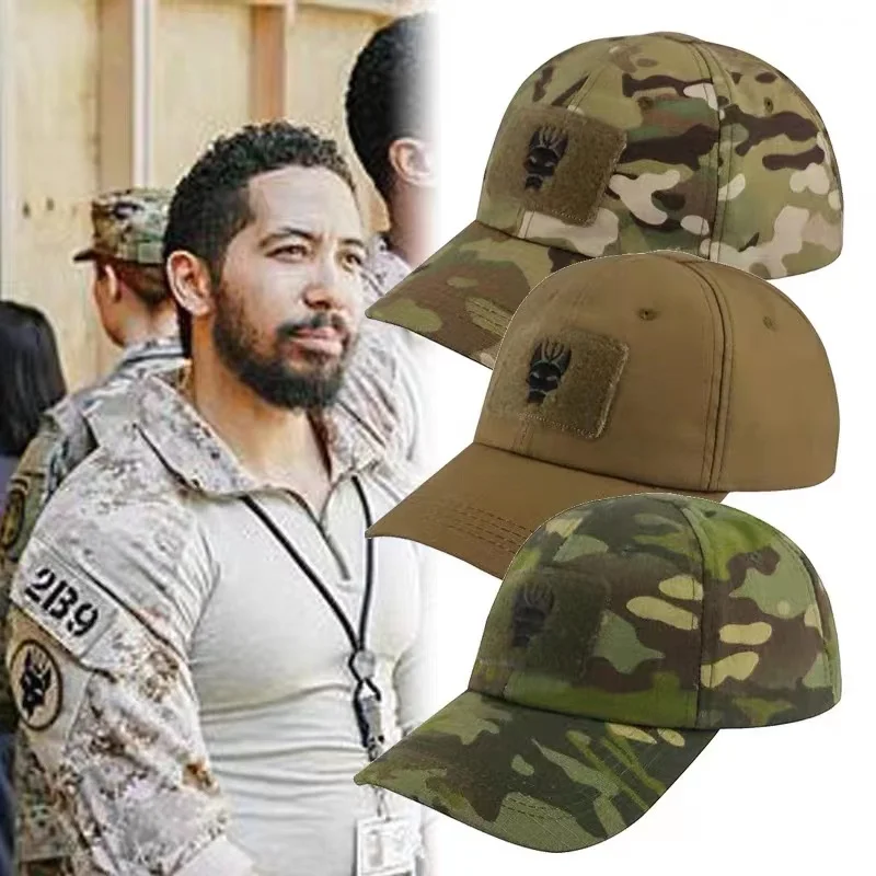 Czapka baseballowa Multicam męska i damska, seria Seal Team, taktyczna czapka sportowa z kamuflażem…