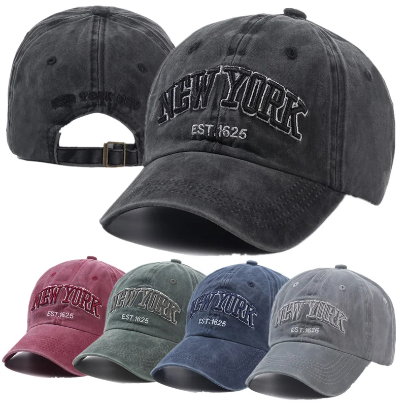 Czapka z bawełny pranej New York 2026 dla mężczyzn i kobiet, czapki typu snapback, czapki baseballowe, ochrona… Czapka z bawełny pranej New York 2026 dla mężczyzn i kobiet, czapki typu snapback, czapki baseballowe, ochrona…