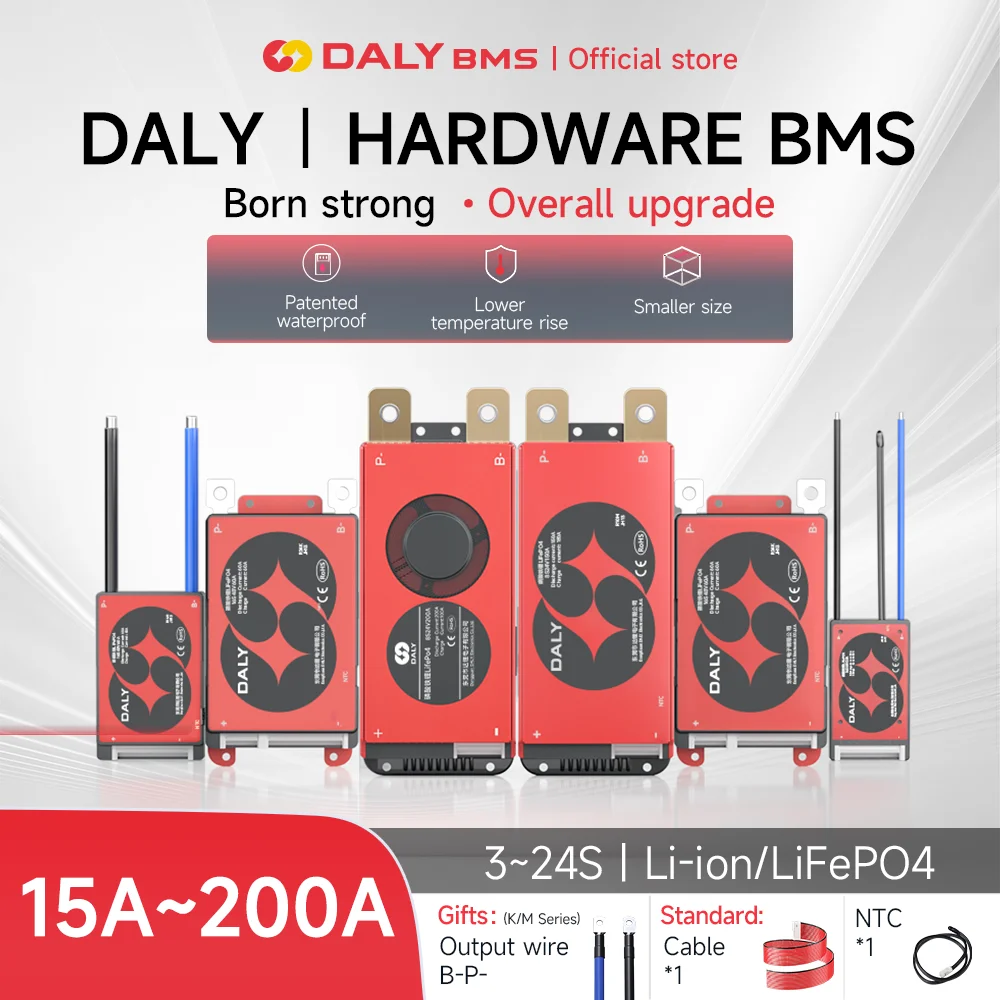 DALY BMS Li-ion 10S 36V 13S 14S 48V 16S 17S 60V LFP 4S 8S 16S 24V BMS z NTC 15A 20A 40A 60A 100A BMS z… DALY BMS Li-ion 10S 36V 13S 14S 48V 16S 17S 60V LFP 4S 8S 16S 24V BMS z NTC 15A 20A 40A 60A 100A BMS z…
