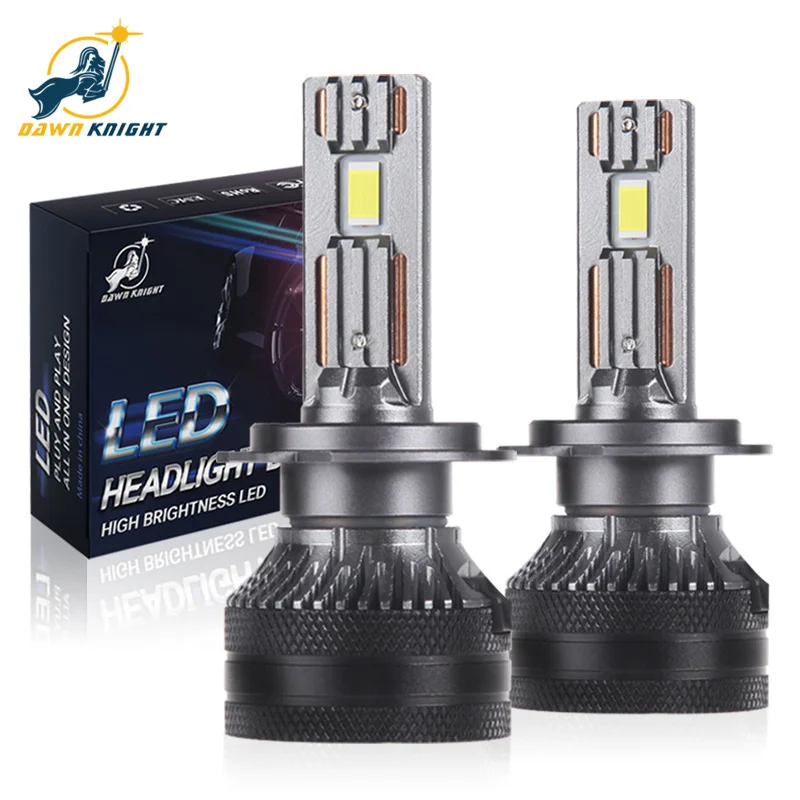DAWNKNIGHT K5C PLUS 140W H7 Canbus Żarówki Led 4300K LED H4 H11 HB3 9005 HB4 9006 K6C Led Podwójna miedziana…