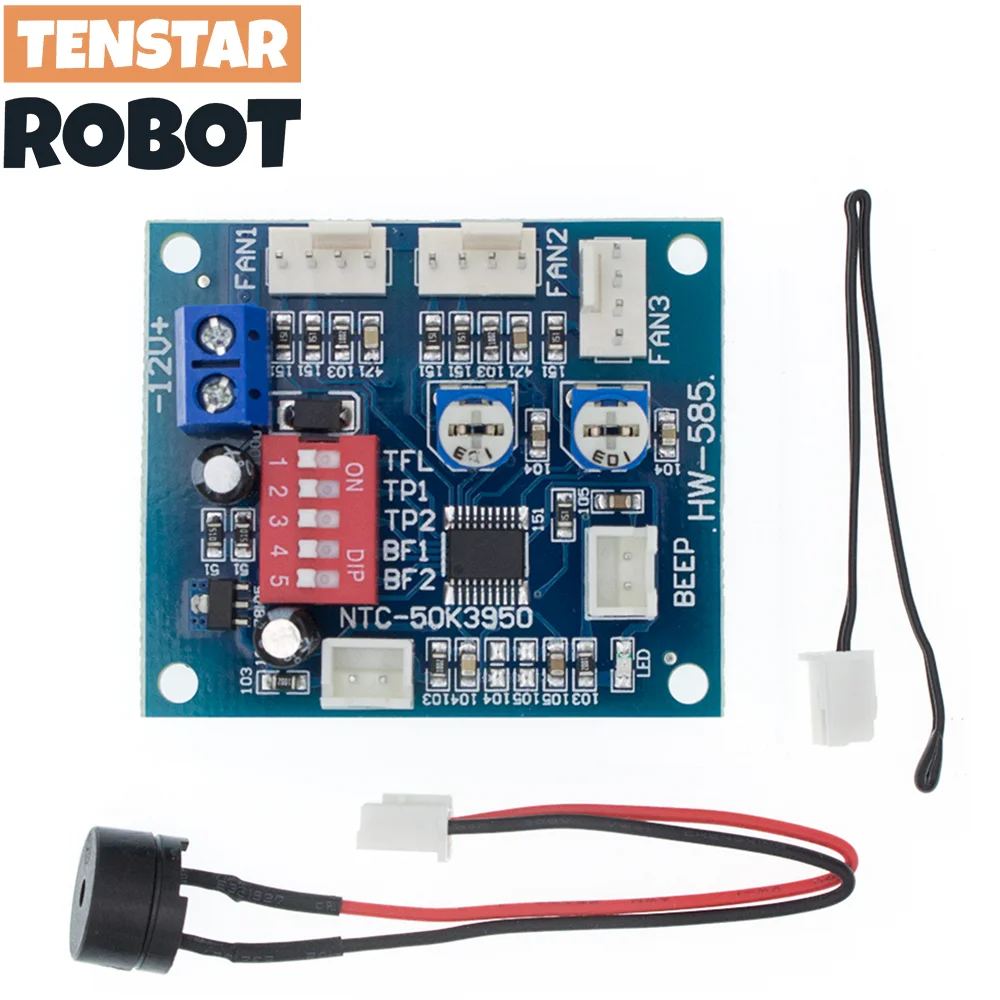 DC 12V 5A PWM PC wentylator CPU kontrola temperatury płyta kontrolera prędkości regulator prędkości sonda…