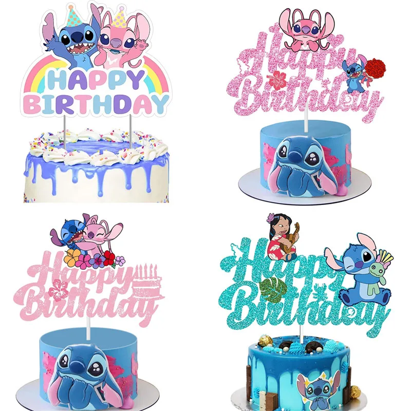 Dekoracja na tort Lilo i Stitch, anime Bluey, ozdoba na tort, kartka, artykuły na przyjęcie urodzinowe dla… Dekoracja na tort Lilo i Stitch, anime Bluey, ozdoba na tort, kartka, artykuły na przyjęcie urodzinowe dla…