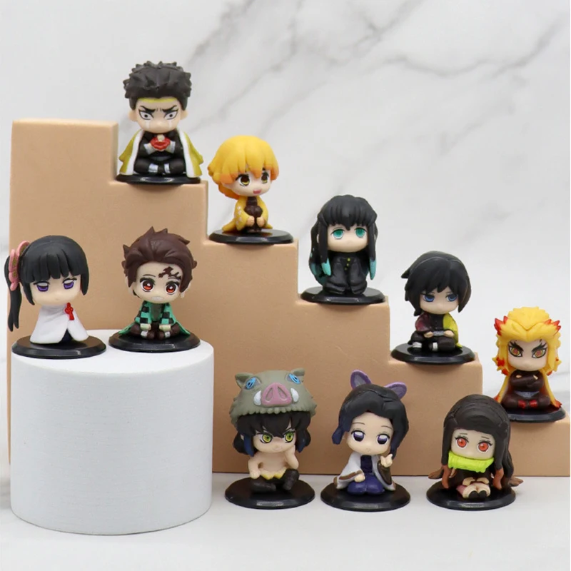 Demon Slayer Figurka Zabawka Anime Kimetsu no Yaiba Q Wersja Siedząca Tanjiro Nidouzi Inosuke Zenitsu PVD… Demon Slayer Figurka Zabawka Anime Kimetsu no Yaiba Q Wersja Siedząca Tanjiro Nidouzi Inosuke Zenitsu PVD…