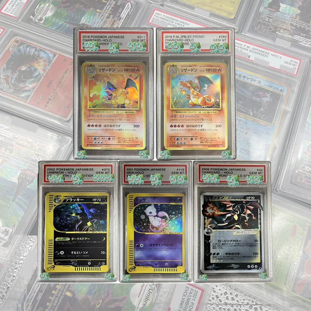 DIY 2002 Japońska Karta Kolekcjonerska PTCG Charizard-Holo Karta Kolekcjonerska Umbreon Holo Split Earth-1St…