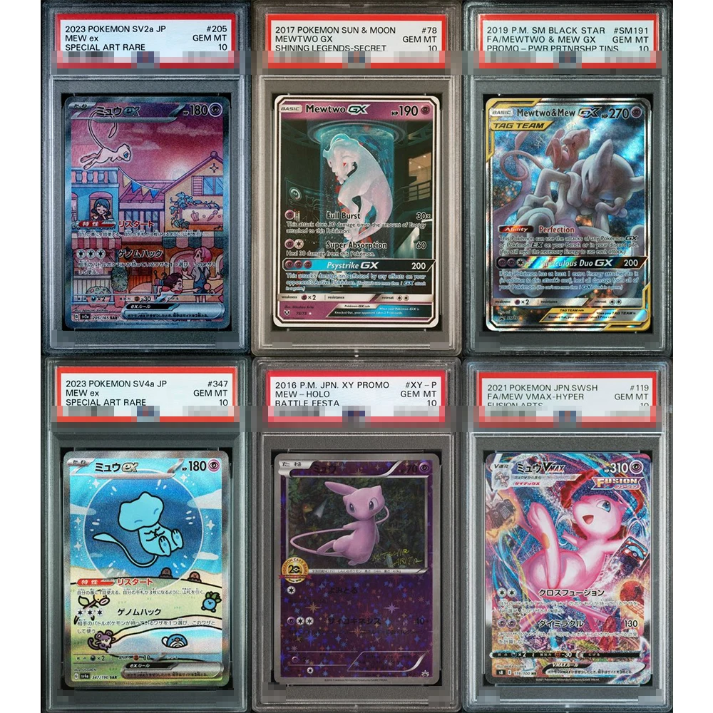 DIY 2023 PTCG Sv4A JP Proxy Kolekcjonerska Karta z Oceną Mew Ex Special Art Rare # 347 GEM MT 10 Mewtwo Hr…
