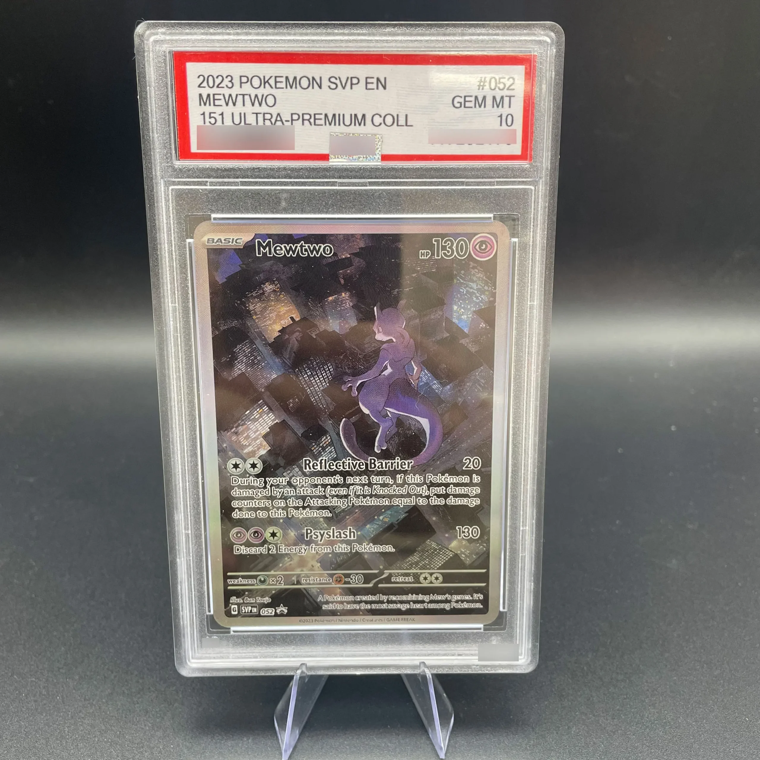 DIY Anime PTCG Angielska wersja 2023 SVP MEWTWO Karta ocenowa Kolekcja kart RARE Karta ocenowa 10 punktów… DIY Anime PTCG Angielska wersja 2023 SVP MEWTWO Karta ocenowa Kolekcja kart RARE Karta ocenowa 10 punktów…