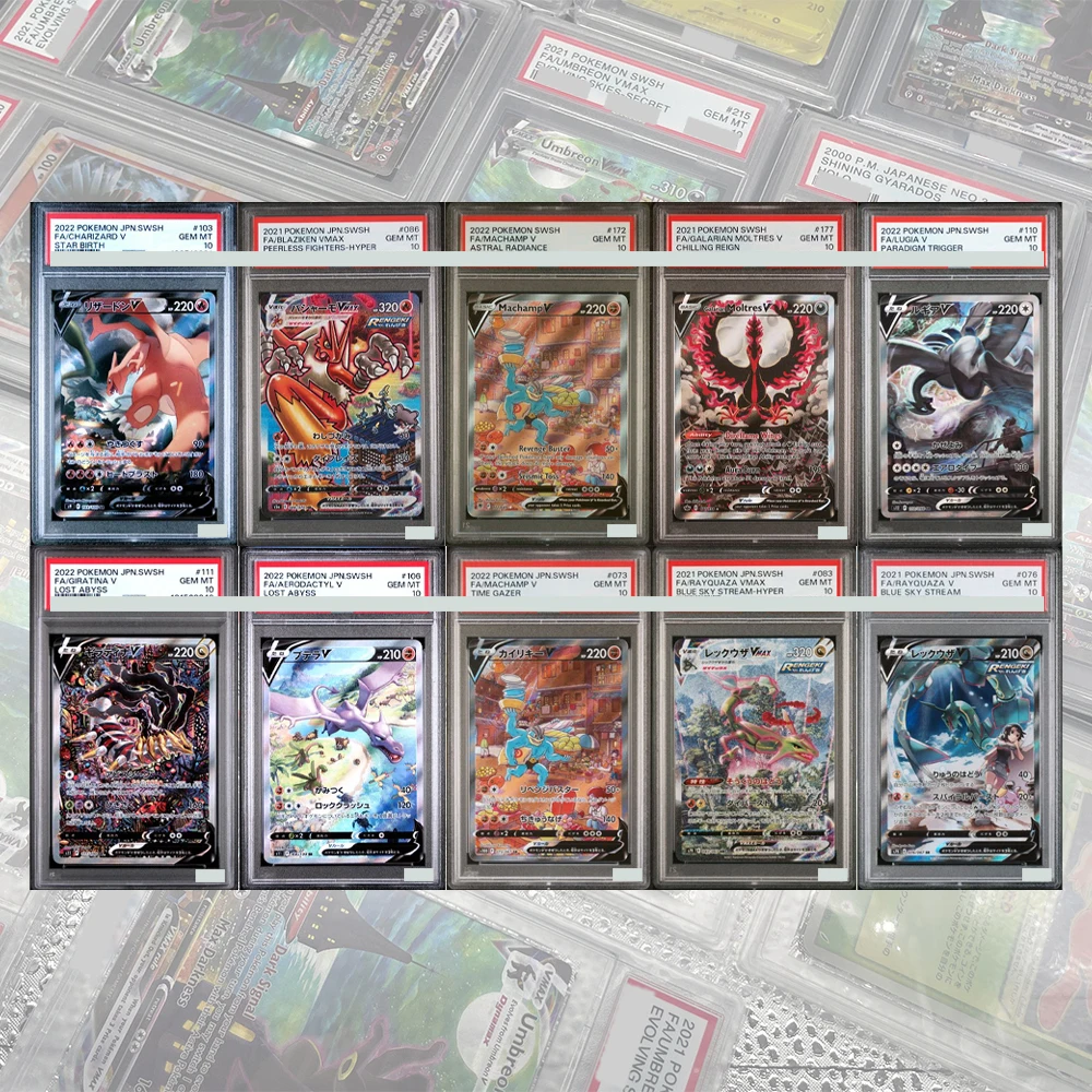DIY Kolekcja Kart Proxy PTCG MACHAMP V 2022 ASTRAL RADIANCE ALTERNATE FULL ART 172/189 LUGIA GRADED GEM MT10…