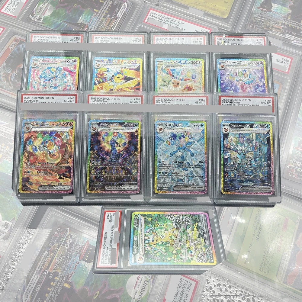 DIY Kolekcja Kart PTCG z Ocenianymi Kartami 2025 PRE EN Umbreon Ex Specjalna Ilustracja Rzadka # 161 GEM MT 10… DIY Kolekcja Kart PTCG z Ocenianymi Kartami 2025 PRE EN Umbreon Ex Specjalna Ilustracja Rzadka # 161 GEM MT 10…
