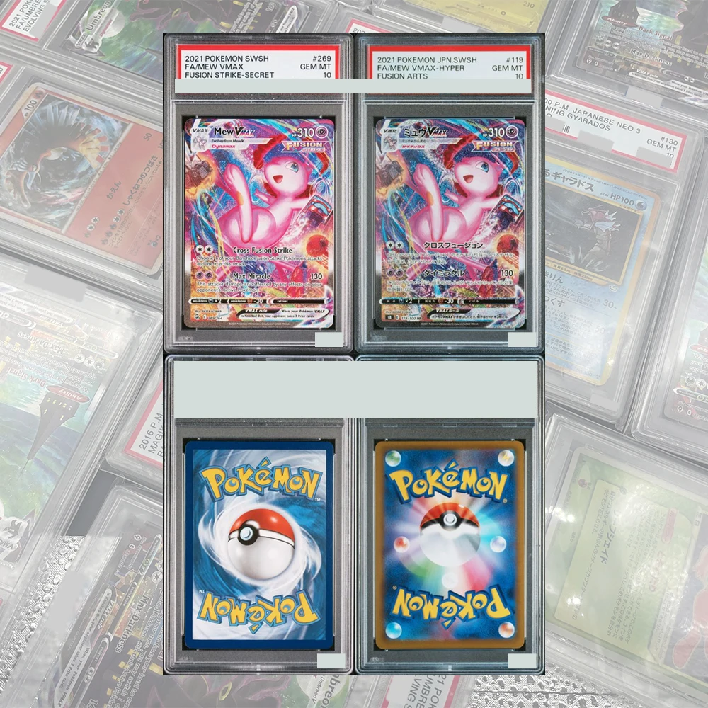 DIY Kolekcja Kart PTCG z Oznaczeniami, Mew Vmax Sekretne Miecze i Tarcze Fusion Strike 269/264 Angielski GEM… DIY Kolekcja Kart PTCG z Oznaczeniami, Mew Vmax Sekretne Miecze i Tarcze Fusion Strike 269/264 Angielski GEM…