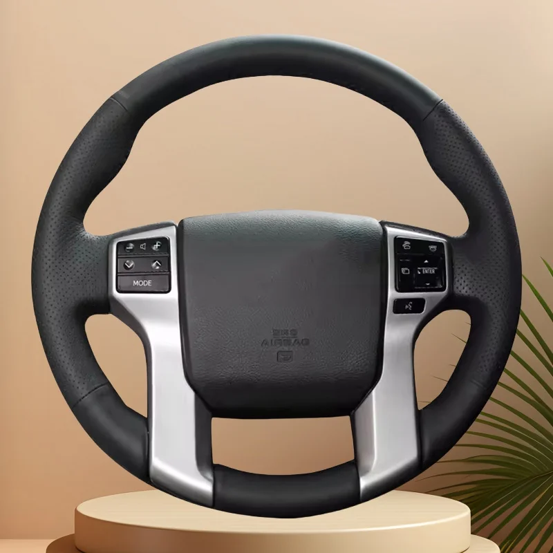 DIY Pokrowiec na kierownicę samochodową do Toyoty Land Cruiser Prado Tacoma Tundra Sequoia Dostosowany ręcznie…