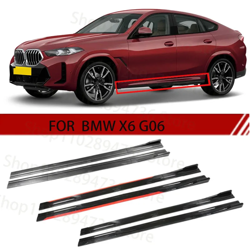 Dla BMW X6 G06 2M listwa boczna samochodu płyta przedłużająca Separator wargi zderzak 2.18M wyścigi boczny… Dla BMW X6 G06 2M listwa boczna samochodu płyta przedłużająca Separator wargi zderzak 2.18M wyścigi boczny…