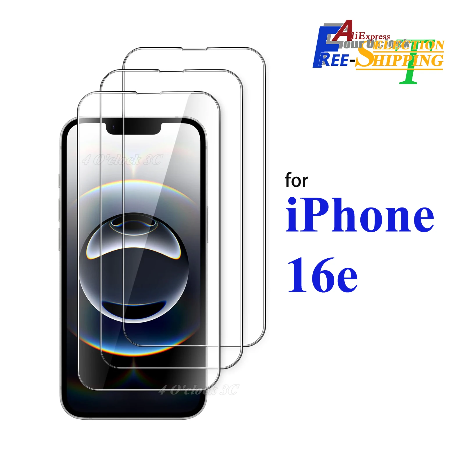 Dla iPhone 16e Ochrona ekranu Szkło hartowane Crystal Mica 9H HD Przezroczysty, przezroczysty, wysoki stopień…