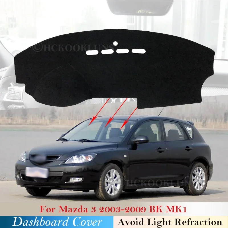 Dla Mazda 3 BK 2003 2004 2005 2006 2007 2008 2009 MK1 Pokrywa deski rozdzielczej Podkładka ochronna Dywan… Dla Mazda 3 BK 2003 2004 2005 2006 2007 2008 2009 MK1 Pokrywa deski rozdzielczej Podkładka ochronna Dywan…