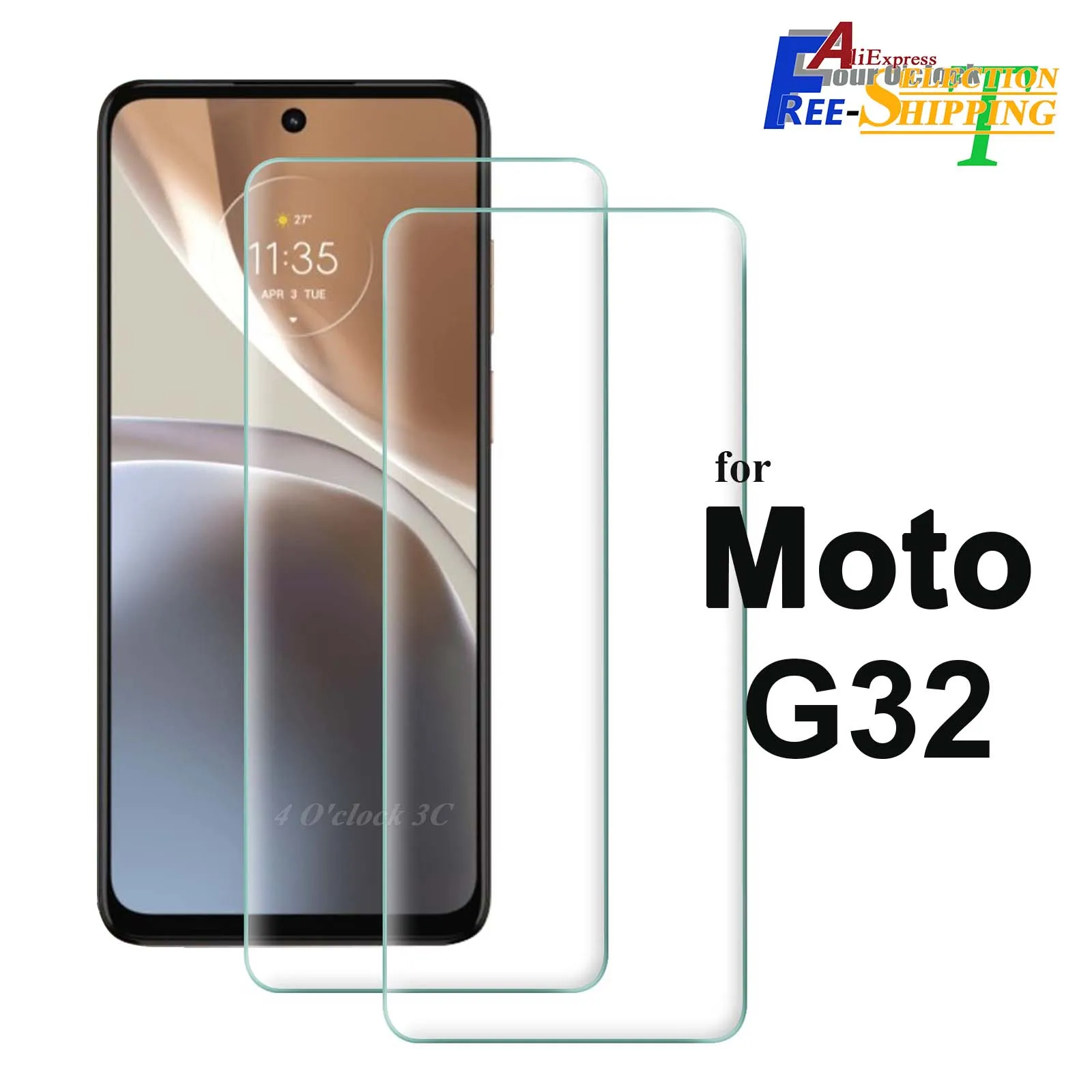 Dla Motorola Moto G32 Szkło hartowane na ekran Crystal Mica 9H Ochronne HD Przezroczyste, odporne na…