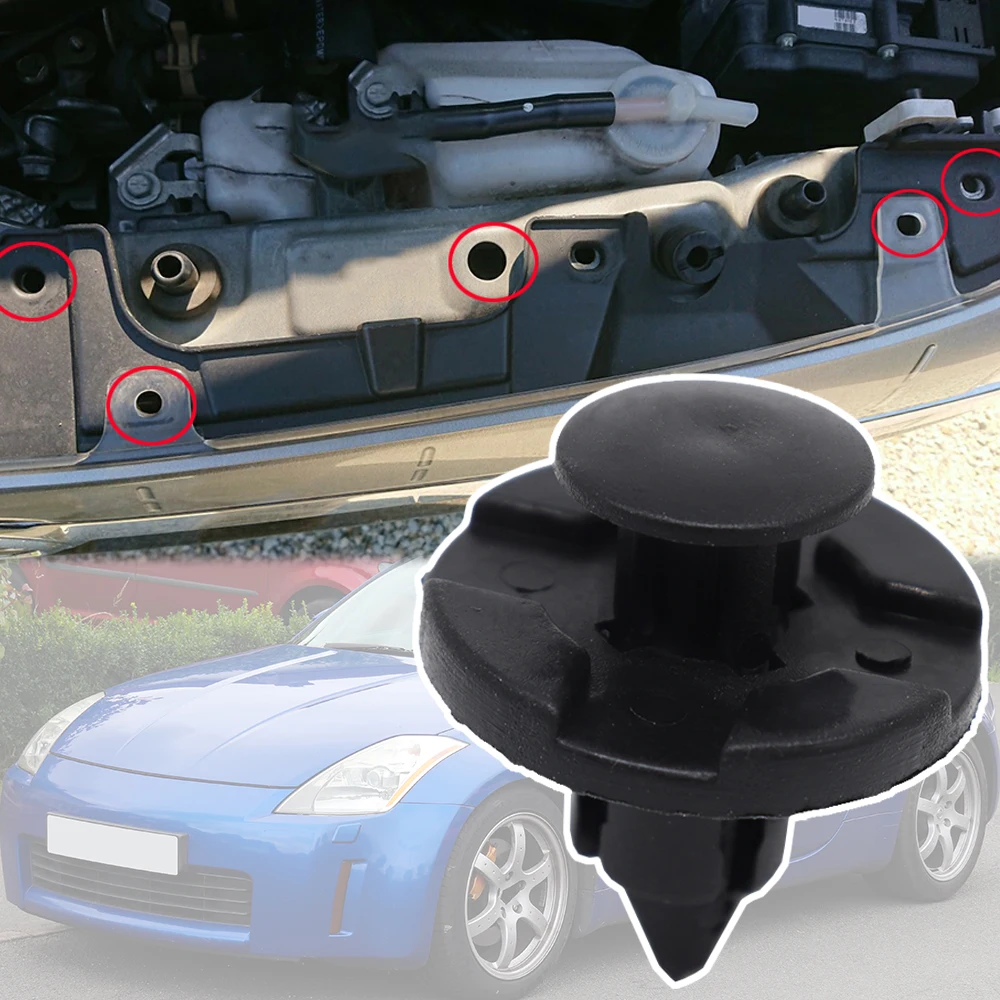 Dla Nissan 350Z Z33 370Z 2002 – 2014 Fairlady Z Zderzak samochodowy Nadkole Wykończenie Klips Podszewka… Dla Nissan 350Z Z33 370Z 2002 – 2014 Fairlady Z Zderzak samochodowy Nadkole Wykończenie Klips Podszewka…