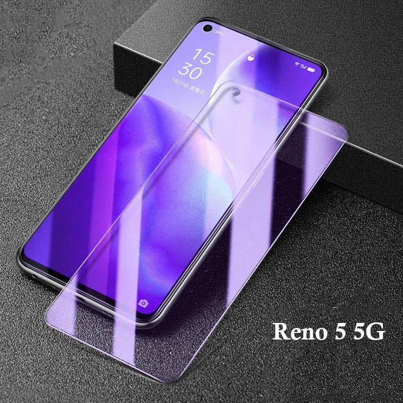 Dla OPPO Reno 5 5F 5K 5Lite 5Z 5A 5G Szkło hartowane na ekran dla Reno 6 Reno6 Lite Z 5G Anty niebieska osłona…