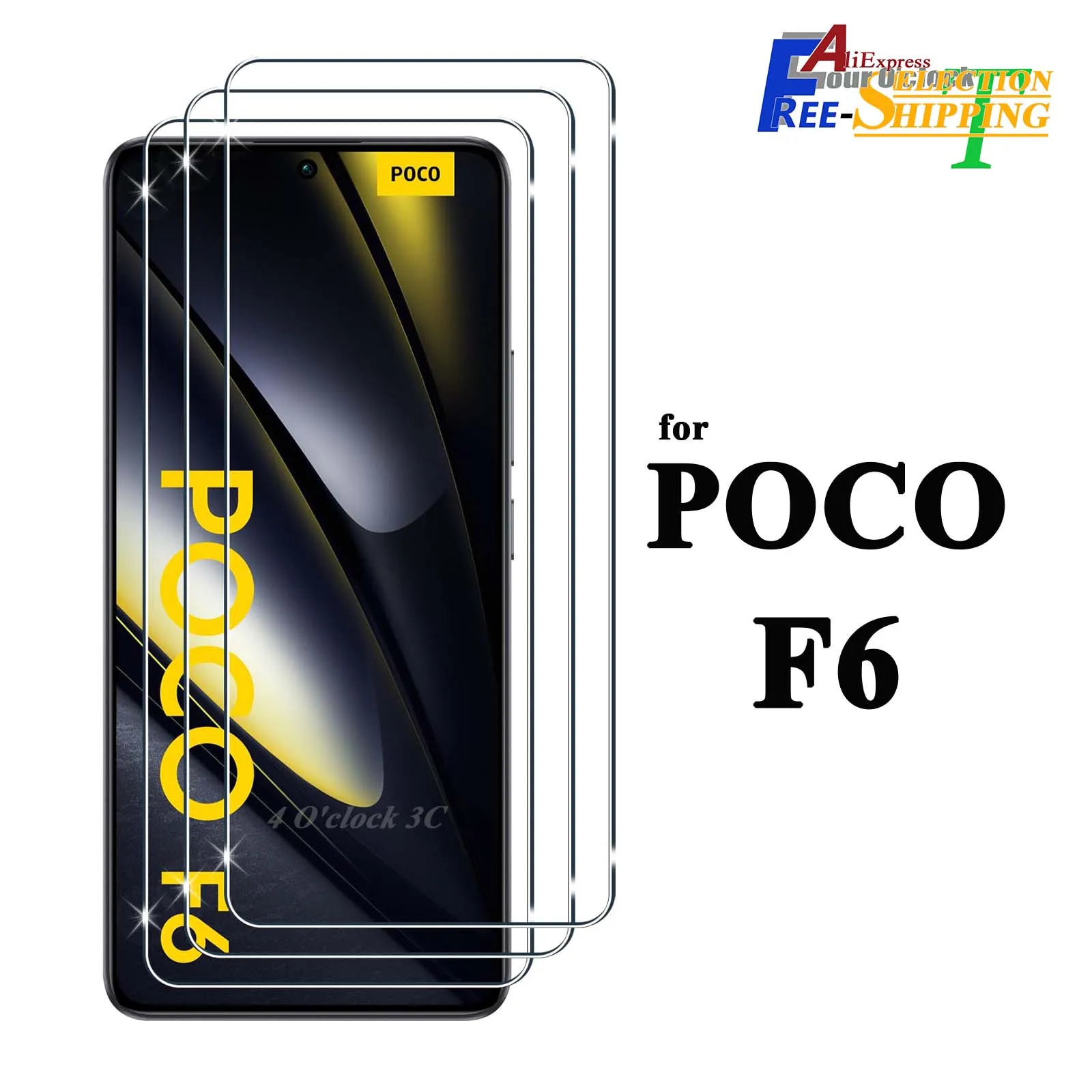 Dla POCO F6 6,67 cala ochraniacz ekranu szkło hartowane kryształowa mikra 9H HD przezroczysty przezroczysty… Dla POCO F6 6,67 cala ochraniacz ekranu szkło hartowane kryształowa mikra 9H HD przezroczysty przezroczysty…