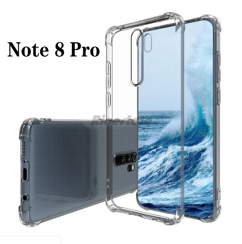 Dla Redmi Note 8 Pro Etui przeciwwstrząsowe dla Xiaomi Redmi Note 8 Note8 Pro Przezroczyste, miękkie, odporne…