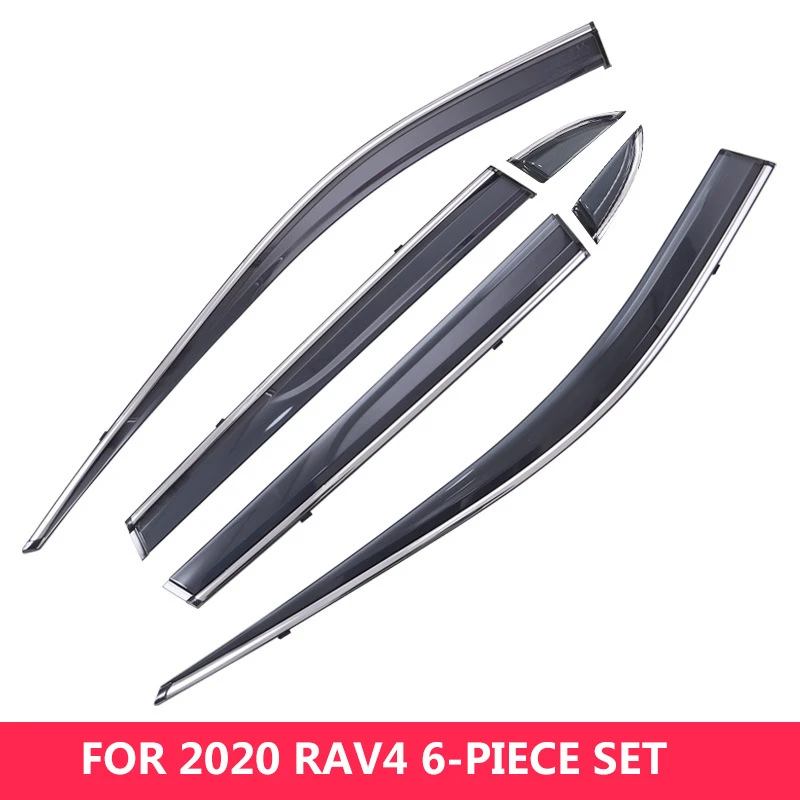 Dla Toyota RAV4 RAV 4 2020 Chrome okno wykończenia akcesoria osłony okienne osłony przeciwdeszczowe wiatr… Dla Toyota RAV4 RAV 4 2020 Chrome okno wykończenia akcesoria osłony okienne osłony przeciwdeszczowe wiatr…