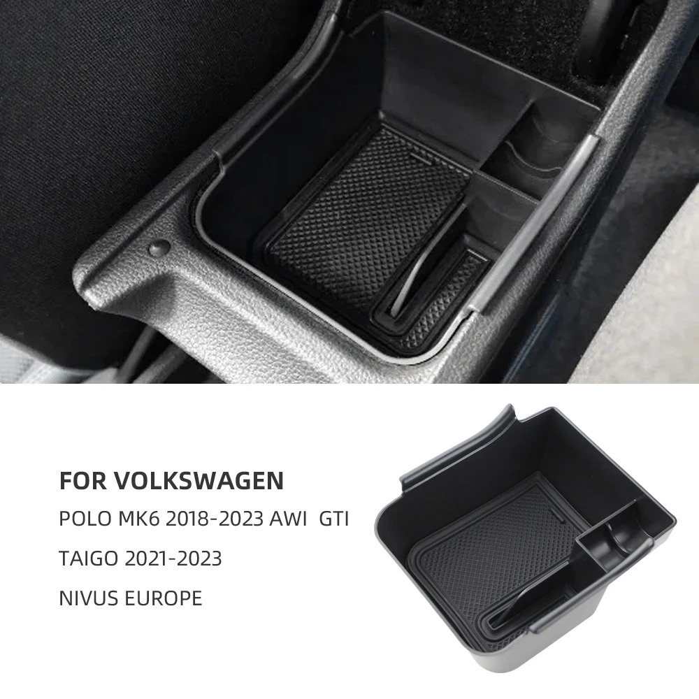 Dla Volkswagen VW Polo MK6 2018-2023 AW1 GTI Taigo 2021-2023 Nivus Europe Schowek Podłokietnika Organizer… Dla Volkswagen VW Polo MK6 2018-2023 AW1 GTI Taigo 2021-2023 Nivus Europe Schowek Podłokietnika Organizer…