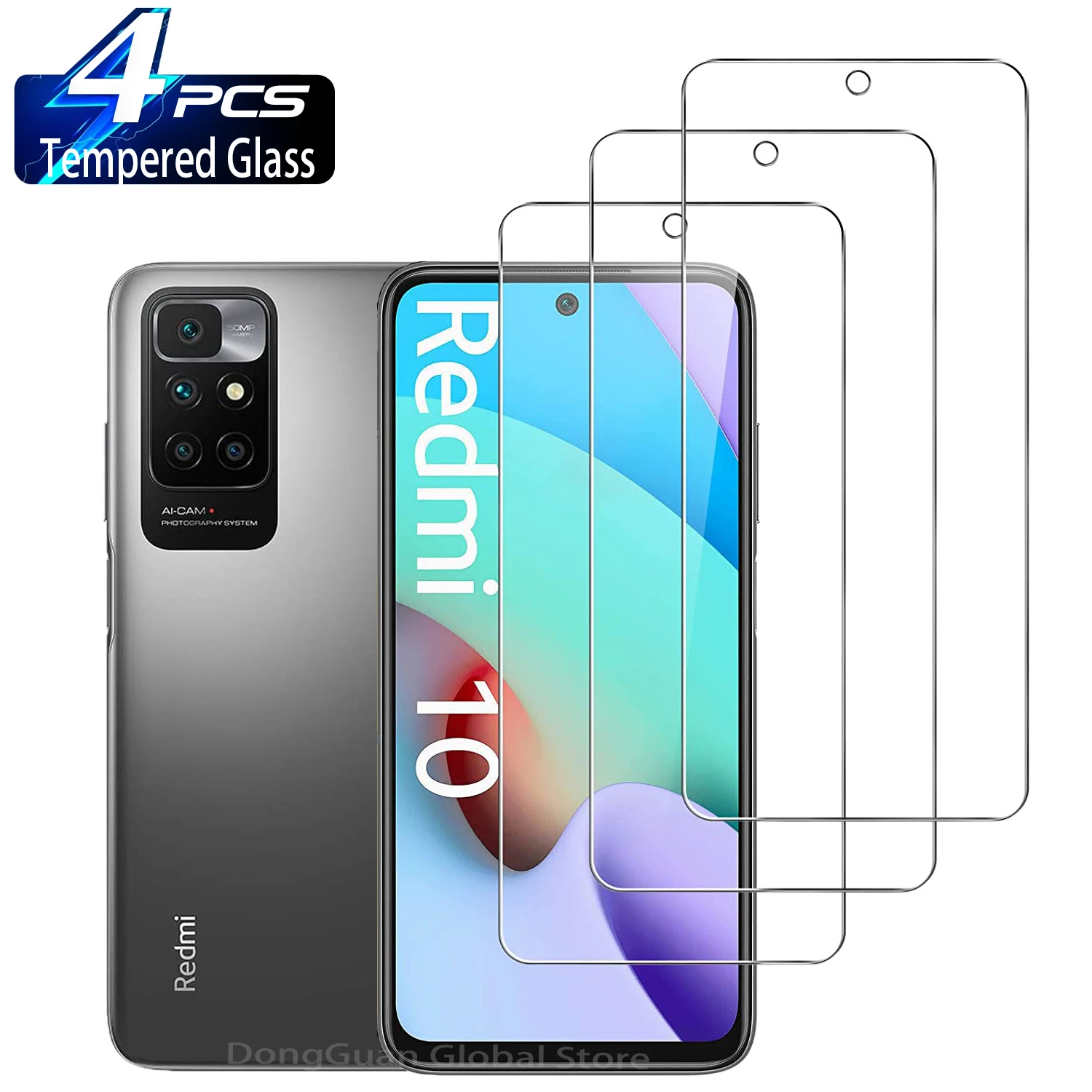 Dla Xiaomi Redmi 10, szkło hartowane, folia ochronna na ekran Dla Xiaomi Redmi 10, szkło hartowane, folia ochronna na ekran
