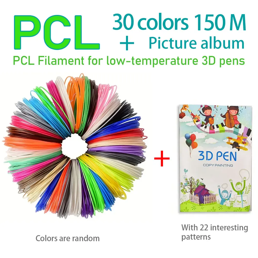 Długopis do druku 3D Filament PCL 1.75mm Zestaw wielokolorowy z kreatywnym albumem do rysowania Uniwersalny… Długopis do druku 3D Filament PCL 1.75mm Zestaw wielokolorowy z kreatywnym albumem do rysowania Uniwersalny…