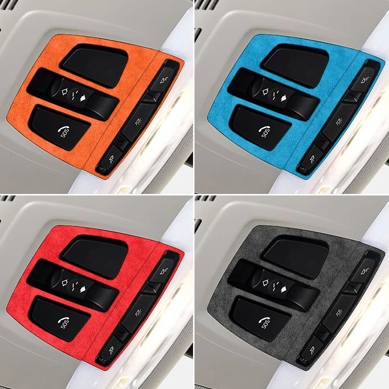Do BMW serii 1 3 4 F30 F32 F34 F15 F16 F20 F48 Wykonane z Alcantara Samochodowe oświetlenie do czytania Panel… Do BMW serii 1 3 4 F30 F32 F34 F15 F16 F20 F48 Wykonane z Alcantara Samochodowe oświetlenie do czytania Panel…