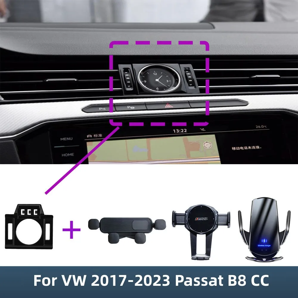 Do Volkswagen VW Passat B8 2017 2018 2019 2020 2021 2022 2023 Samochodowy uchwyt na telefon Specjalny stały…