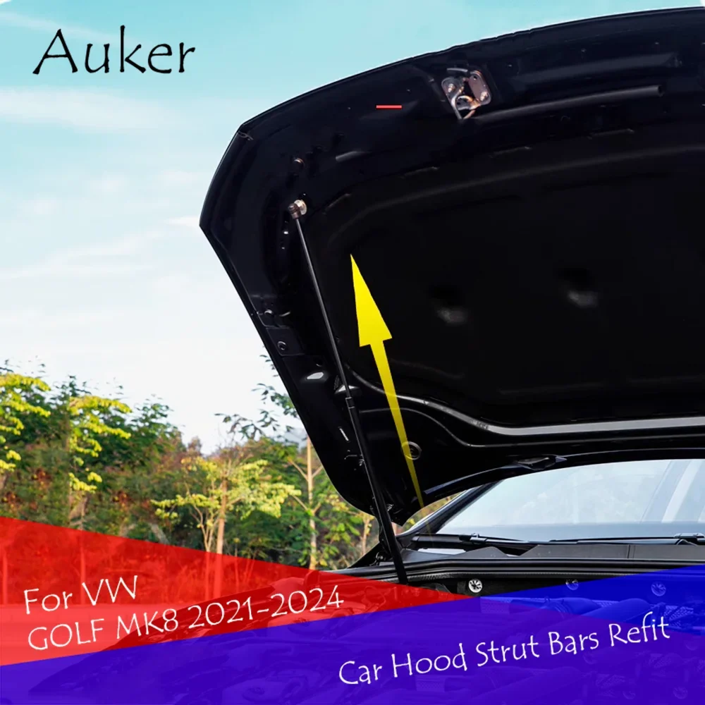 Do VW Golf 8 MK8 2020 2021 2022 2023 2024 Stylizacja samochodu Remont maski Podnośnik amortyzatora gazowego…