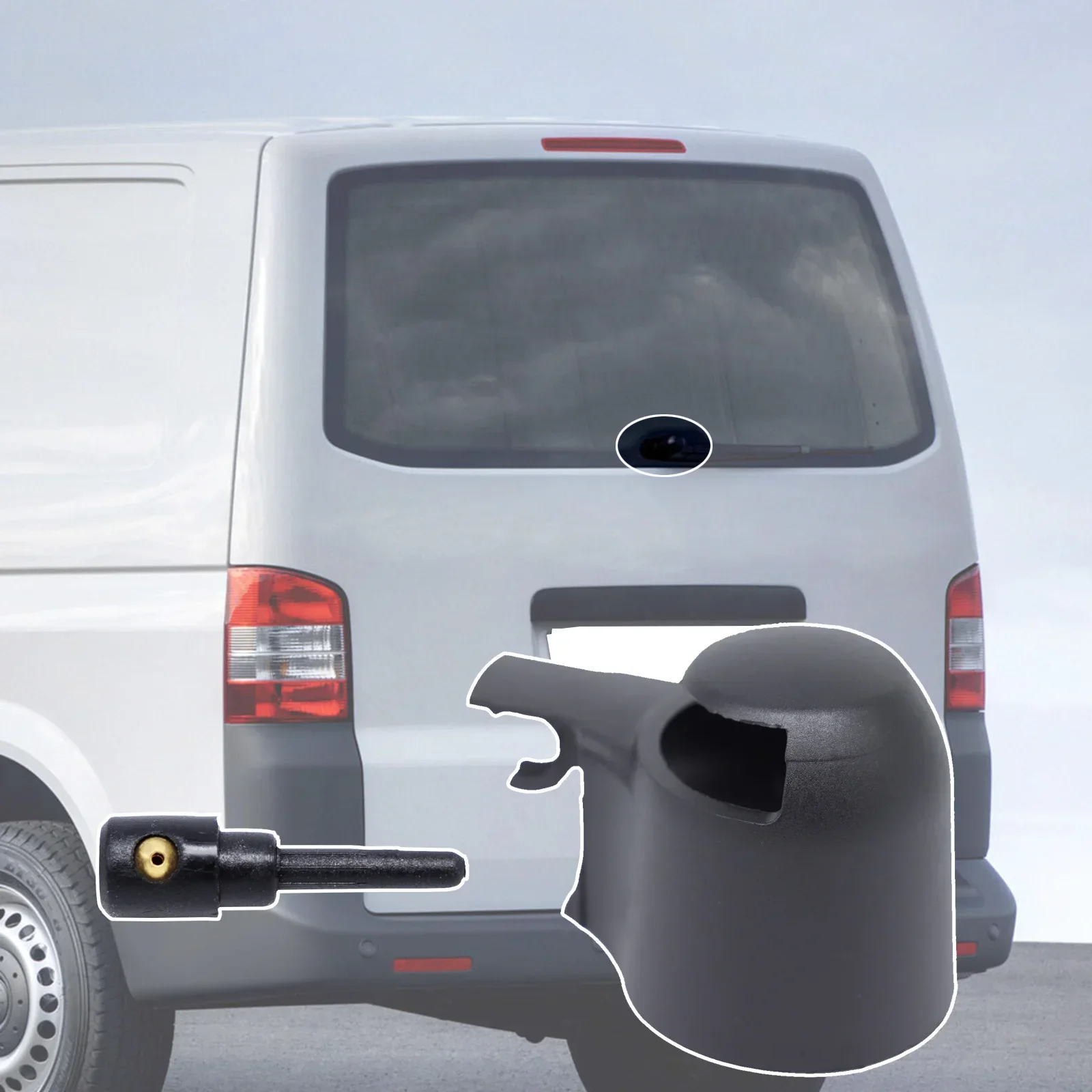 Do VW Transporter T5 Multivan Caravelle Doubleback California 2003 – 2015 Osłona wahacza tylnej wycieraczki…