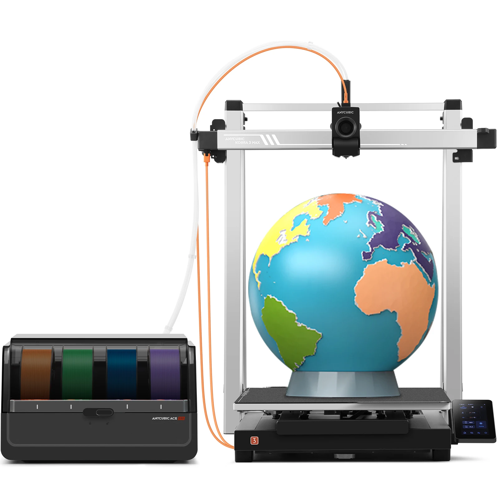 Drukarka 3D ANYCUBIC Kobra 3 Max i Combo z prędkością druku do 600 mm/s, dwubiegowa ekstruder z bezpośrednim… Drukarka 3D ANYCUBIC Kobra 3 Max i Combo z prędkością druku do 600 mm/s, dwubiegowa ekstruder z bezpośrednim…