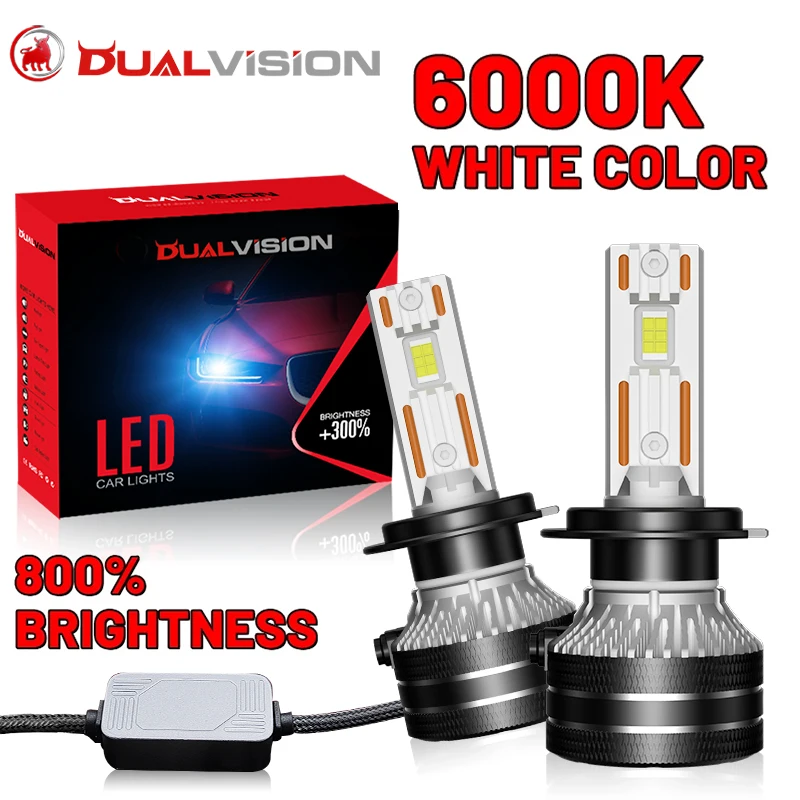 Dualvision H4 Reflektor LED H7 H1 H11 H8 9005 HB3 9006 HB4 9012 HIR2 880 881 H27 9007 9008 H13 5570 CSP Canbus…