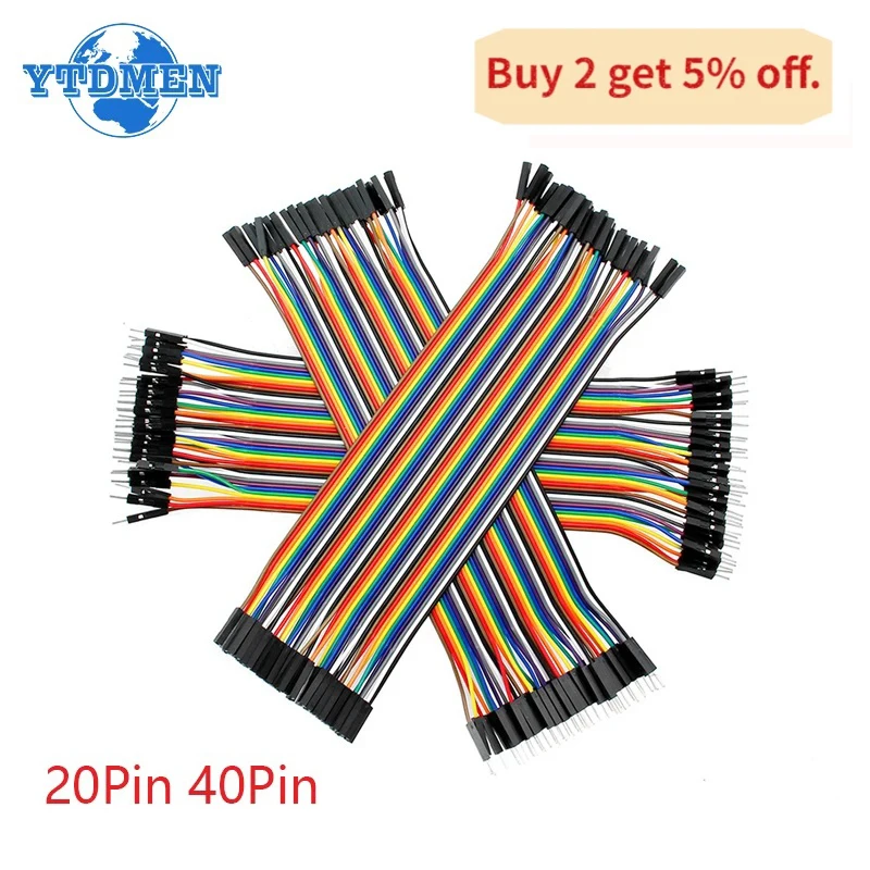 Dupont Cable 10CM Męski do męskiego + Męski do żeńskiego i żeński do żeńskiego Dupont Line Jumper Wire dla…