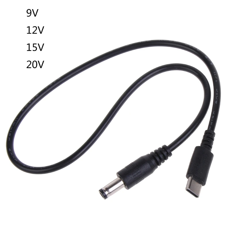 DXAB UsbC TypeC do DC5,5×2,1mm 9V 12V 15V 20V PD wyzwalacz kabel zasilający konwerter 3A